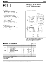 datasheet for PC915 by Sharp