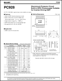 datasheet for PC928 by Sharp