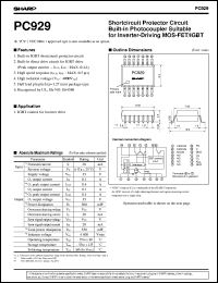 datasheet for PC929 by Sharp