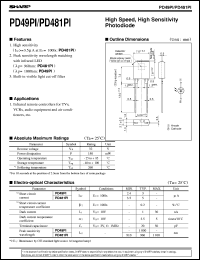 datasheet for PD49PI by Sharp