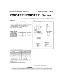 datasheet for PQ05TZ11 by Sharp