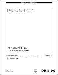 datasheet for N74F651AD by Philips Semiconductors