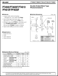 datasheet for PT4600F by Sharp