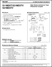 datasheet for S21MD3TV by Sharp
