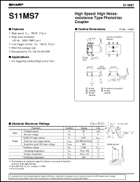 datasheet for S11MS7 by Sharp