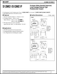 datasheet for S12ME1F by Sharp
