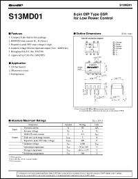 datasheet for S13MD01 by Sharp