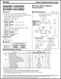 datasheet for S202SE1 by Sharp