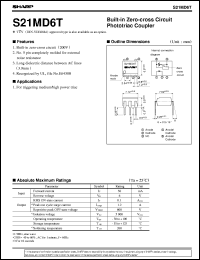 datasheet for S21MD6T by Sharp