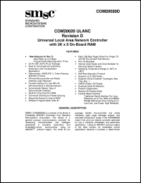 datasheet for COM20020LJP by Standard Microsystems Corporation