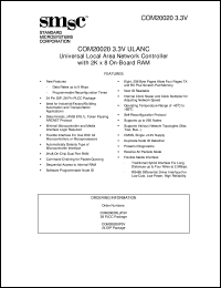 datasheet for COM20020ILJP3V by Standard Microsystems Corporation