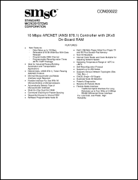 datasheet for COM20022 by Standard Microsystems Corporation