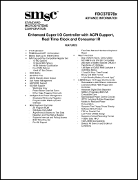 datasheet for FDC37B78X by Standard Microsystems Corporation