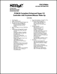 datasheet for FDC37B80X by Standard Microsystems Corporation