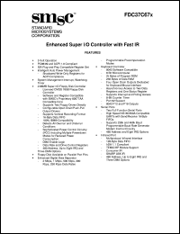 datasheet for FDC37C67X by Standard Microsystems Corporation
