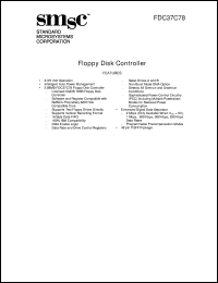 datasheet for FDC37C78 by Standard Microsystems Corporation