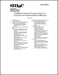 datasheet for FDC37M812 by Standard Microsystems Corporation