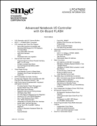 datasheet for LPC47N252-SD by Standard Microsystems Corporation