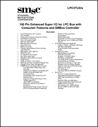 datasheet for LPC47U337 by Standard Microsystems Corporation