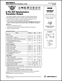 datasheet for 4N38A by Motorola