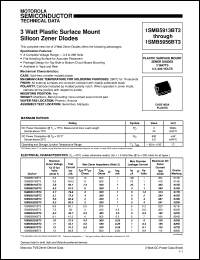 datasheet for 1SMB5952BT3 by Motorola