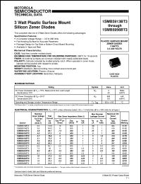 datasheet for 1SMB5950BT3 by Motorola