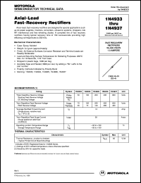 datasheet for 1N4936 by Motorola