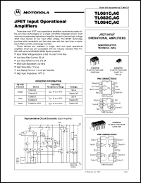 datasheet for TL082ACP by Motorola