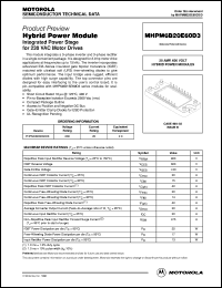 datasheet for MHPM6B5A120D by Motorola