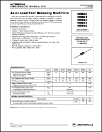 datasheet for MR856 by Motorola