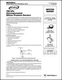 datasheet for MPX700ASX by Motorola