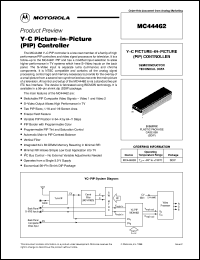 datasheet for MC44462B by Motorola