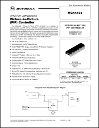 datasheet for MC44461B by Motorola