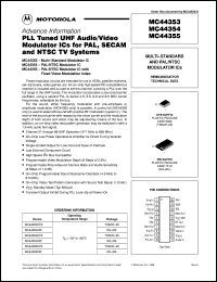datasheet for MC44353DW by Motorola