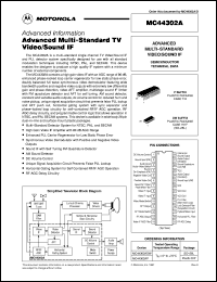 datasheet for MC44302ADW by Motorola