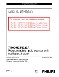 datasheet for 74HCT6323AD by Philips Semiconductors