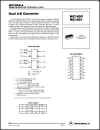 datasheet for MC1651L by Motorola