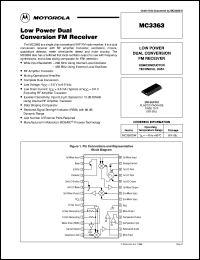 datasheet for MC3363DW by Motorola