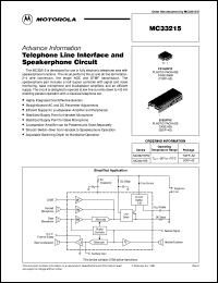 datasheet for MC33215B by Motorola