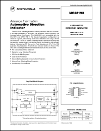 datasheet for MC33193P by Motorola