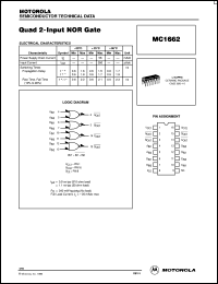 datasheet for MC1662L by Motorola