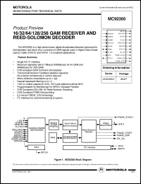 datasheet for MC92305CD by Motorola