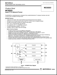 datasheet for MC92053CN by Motorola