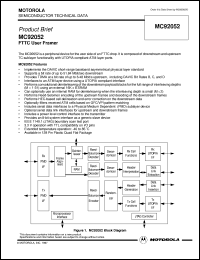 datasheet for MC92052CG by Motorola