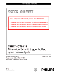 datasheet for 74HCT9115N by Philips Semiconductors