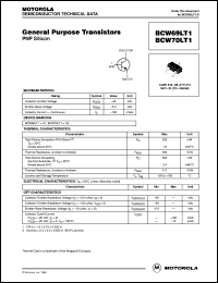 datasheet for BCW70LT1 by Motorola