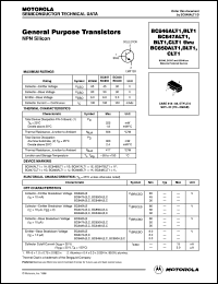 datasheet for BC849BLT1 by Motorola