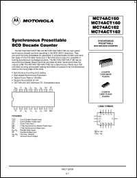 datasheet for MC74ACT162D by Motorola