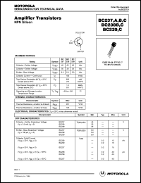 datasheet for BC237 by Motorola