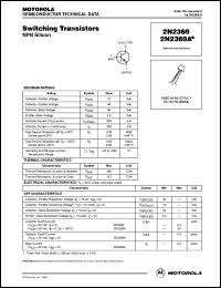 datasheet for 2N2369 by Motorola